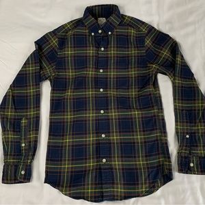 J Crew Cotton Oxford Plaid Button Down
